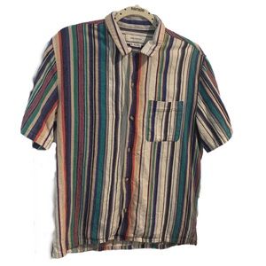 Urban Outfitters Retro Multicolor Striped Shirt M